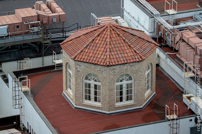 green library from hoover tower